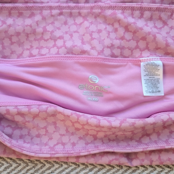 Etonic Pink Patterned Floral Mini Skirt - Picture 5 of 11
